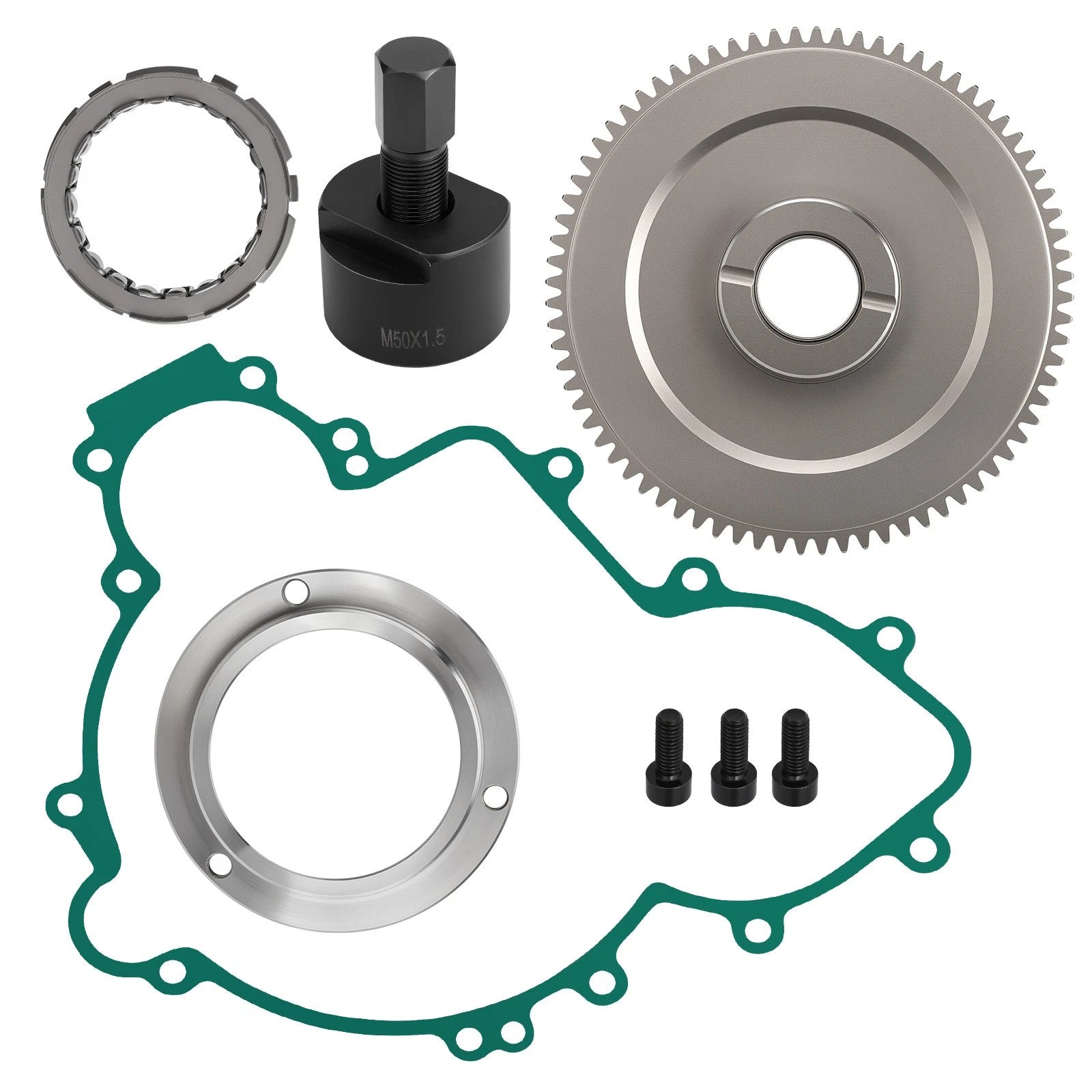 Flywheel Puller Starter Clutch One Way Bearing Kit for Polaris RZR Trail S 900 (2018–2023)