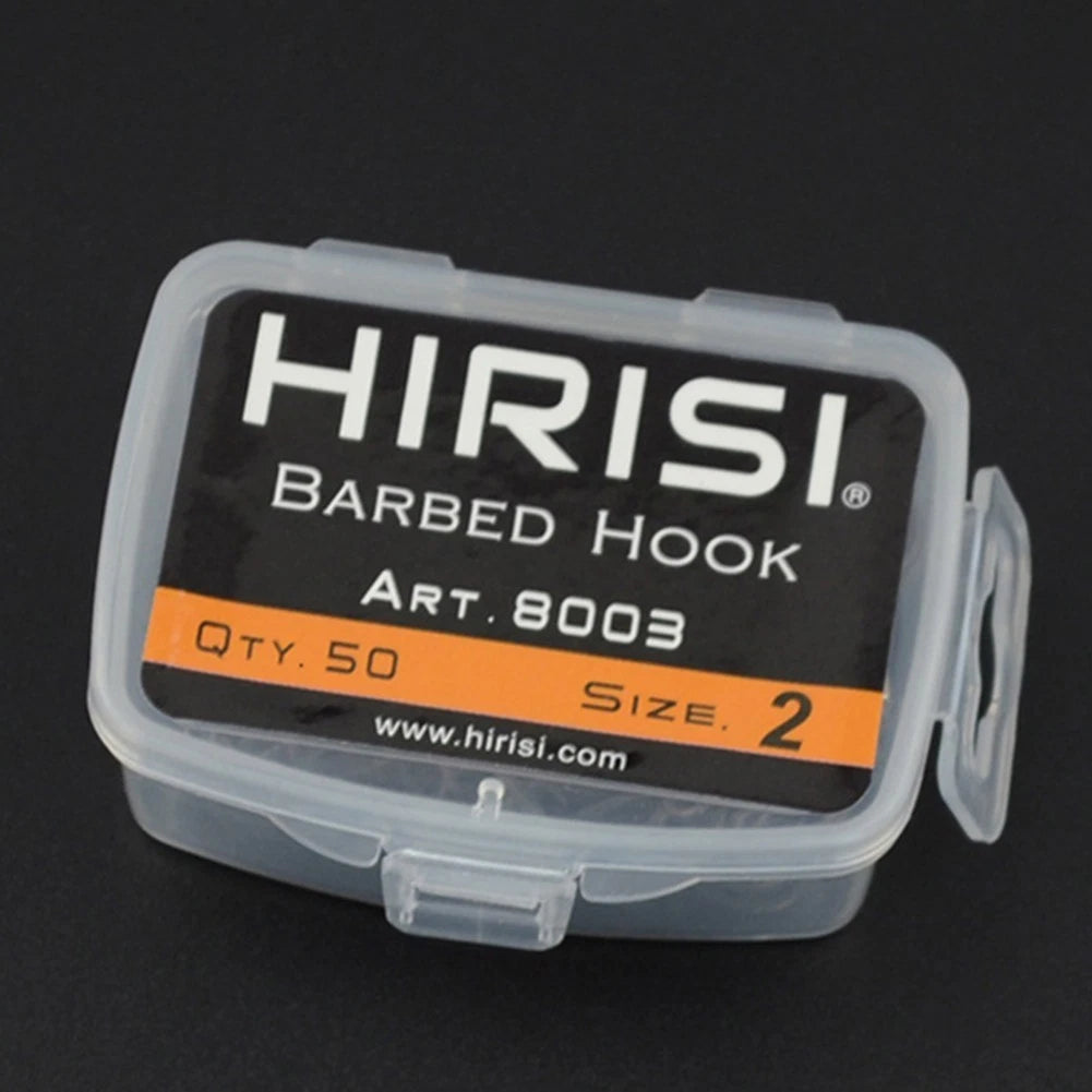 50 Barbed Curve Shank Carp Hooks for Hair Rig (Professional Series)