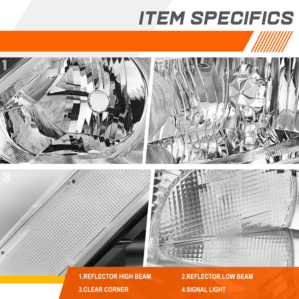 Direct Replacement Headlights for Toyota Tacoma (2005–2011) Smoked Housing
