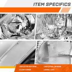 Direct Replacement Headlights for Toyota Tacoma (2005–2011) Smoked Housing