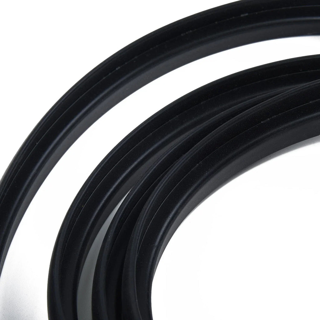 Protective Rubber Strip for Black Car Front Windshield Panel Decor Trim