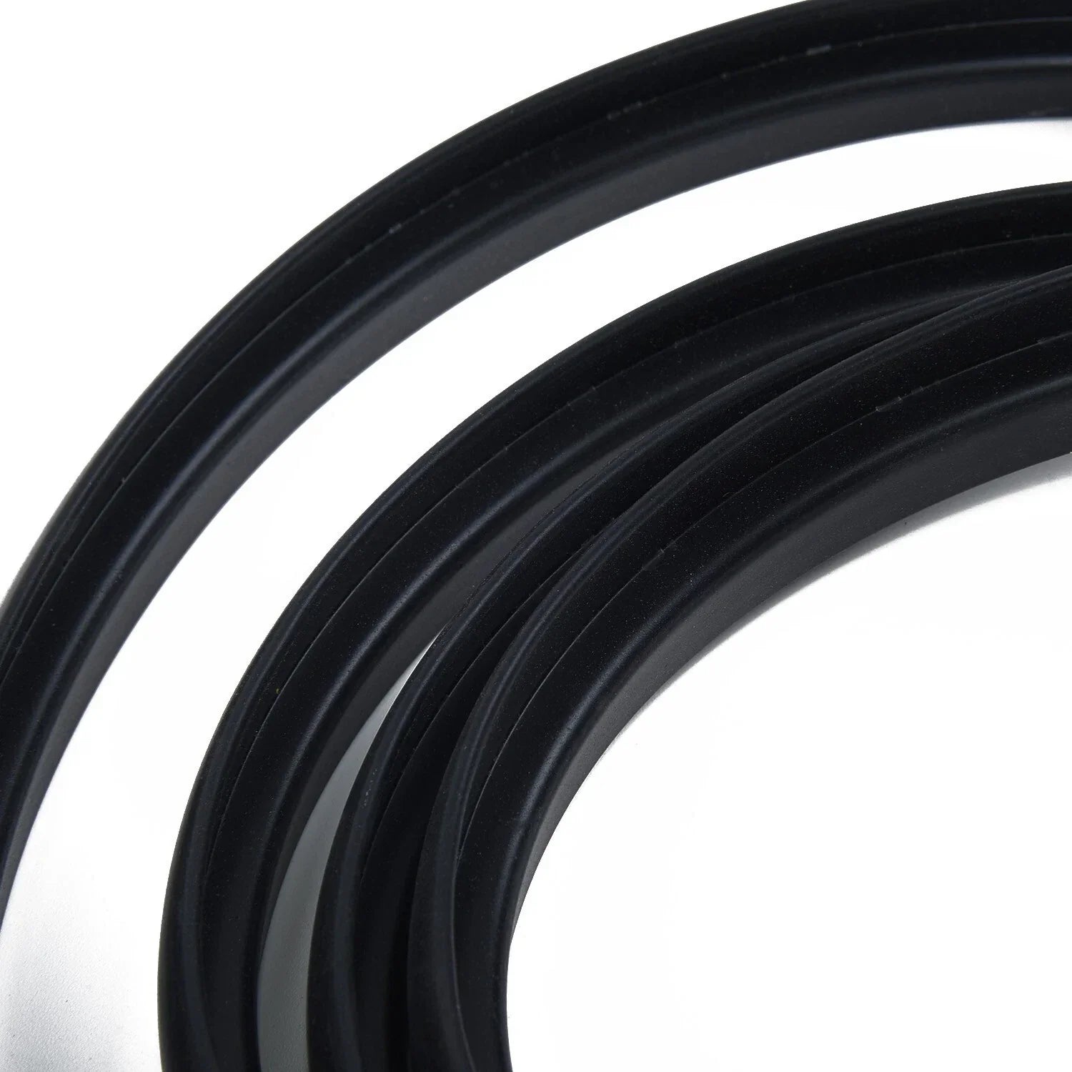 Protective Rubber Strip for Black Car Front Windshield Panel Decor Trim