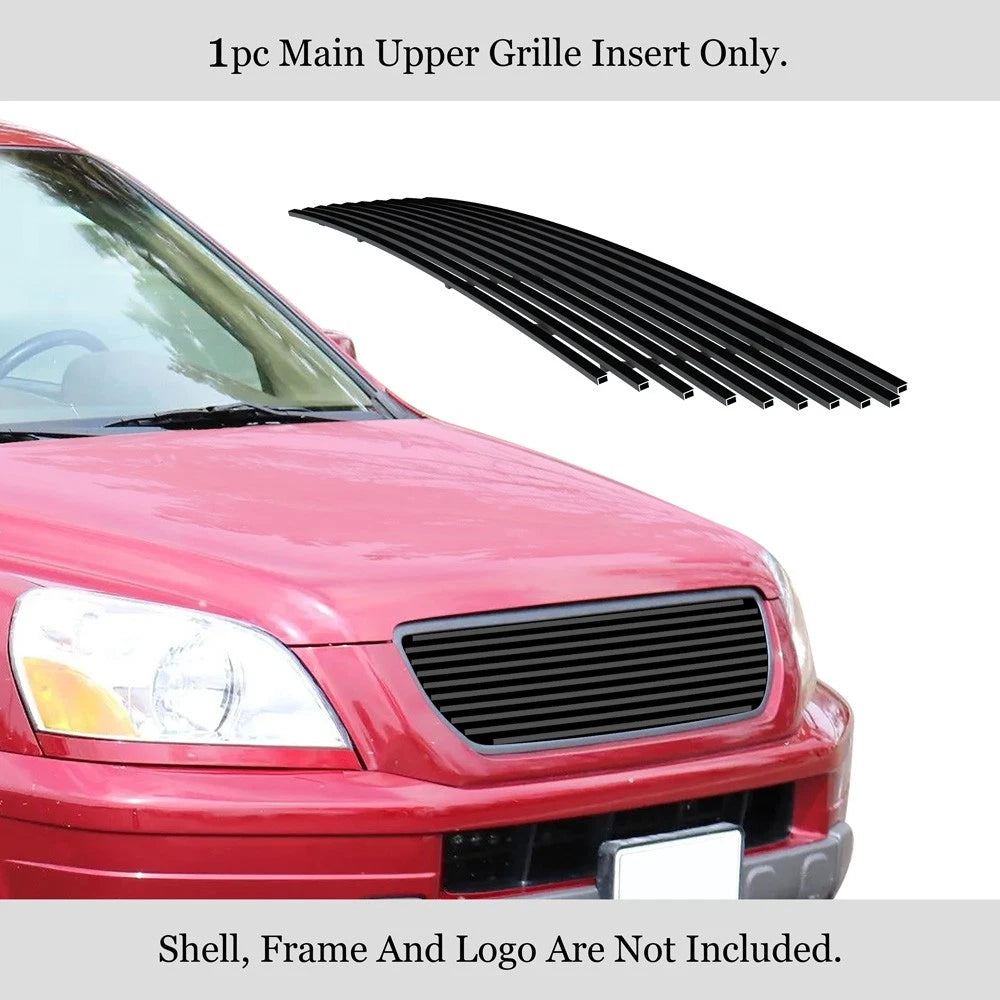 Stainless Black Billet Grille Insert for Honda Pilot (2003-2005)