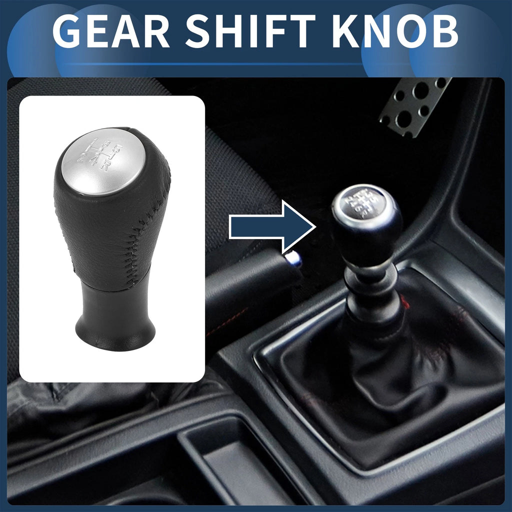 5 Speed Gear Shift Knob for Honda Accord (2003–2008) Black Silver Tone