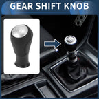 5 Speed Gear Shift Knob for Honda Accord (2003–2008) Black Silver Tone