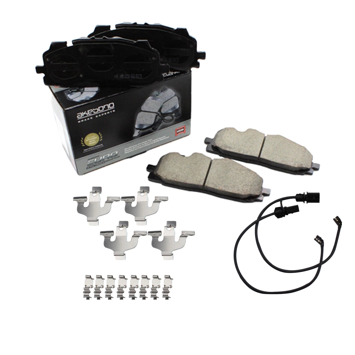 Akebono Euro Front Ceramic Brake Pads for Audi A6 A7 A8 Q5 Q7 Q8 RS5 S4 (2012–2023)