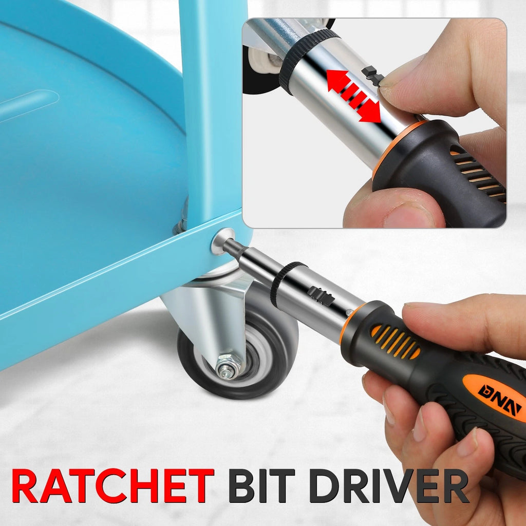 51Pcs Magnetic Screwdriver Bit Set with Organizer Box for Universal Use