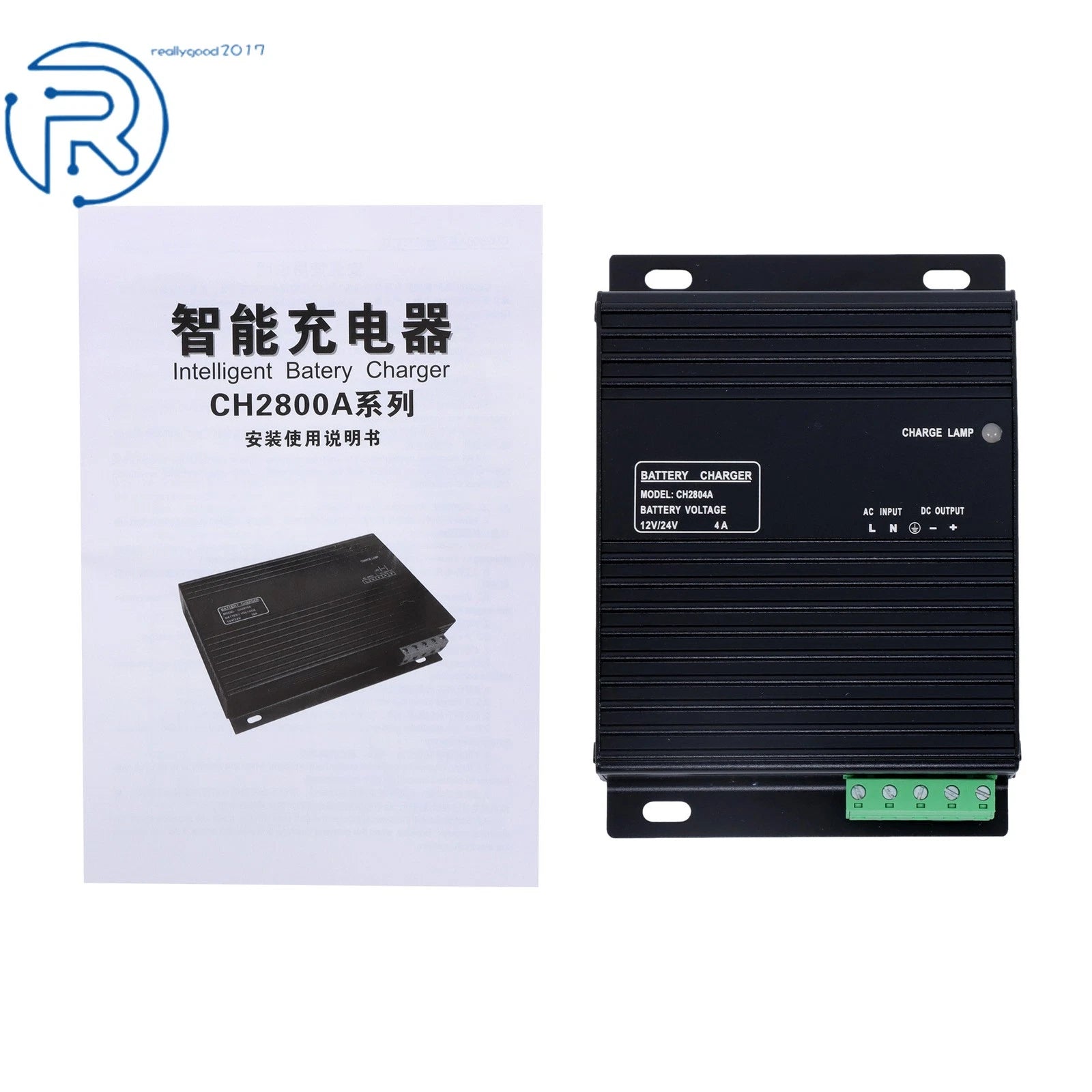 CH2804 Diesel Generator Intelligent Battery Charger 12V/24V 4A Accessory