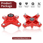 Front Red Wheel Hubs for Honda TRX250X (2009–2020), TRX400X (2009, 2012–2014)