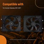 A/C Condenser Cooling Fan Assembly for Honda Odyssey (2011–2017) 19015RV0A01