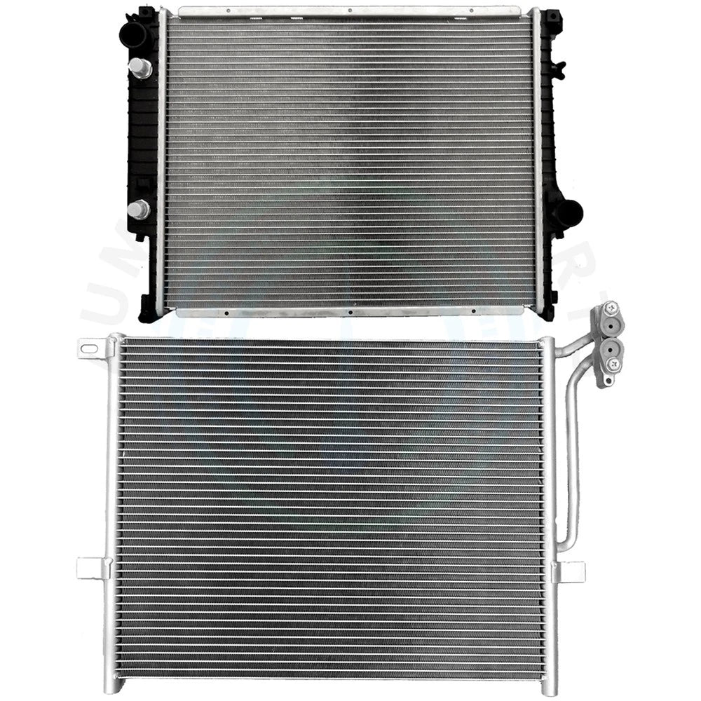 Aluminum Radiator & AC Condenser Cooling Kit for BMW 323i 323is (1999)
