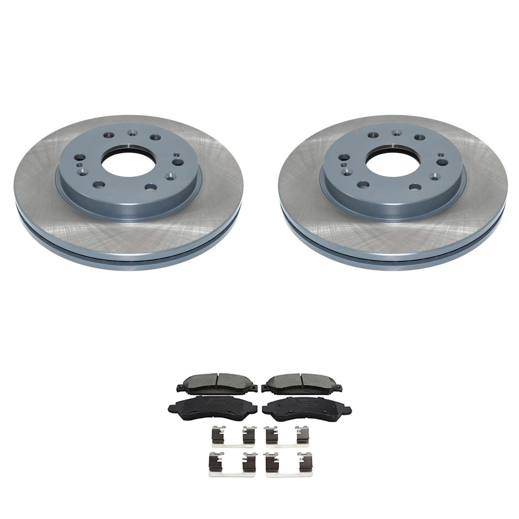 Front Rotors & Bosch QuietCast Ceramic Disc Brake Pads Kit for Avalanche