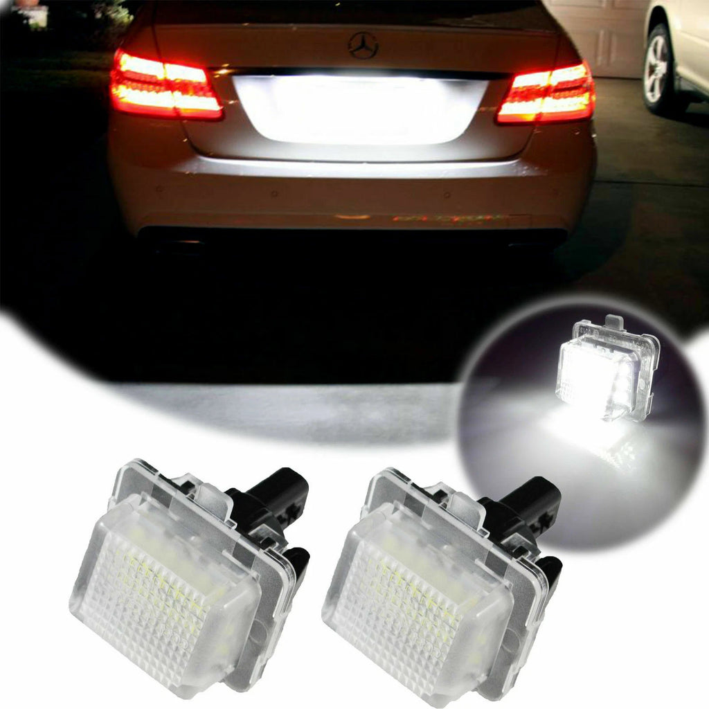 OEM LED License Plate Lights Error Free for Mercedes-Benz C E S CLA (2018–2024)