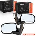 Power Mirror Pair Manual Fold Heated for Chevrolet Silverado GMC Yukon 