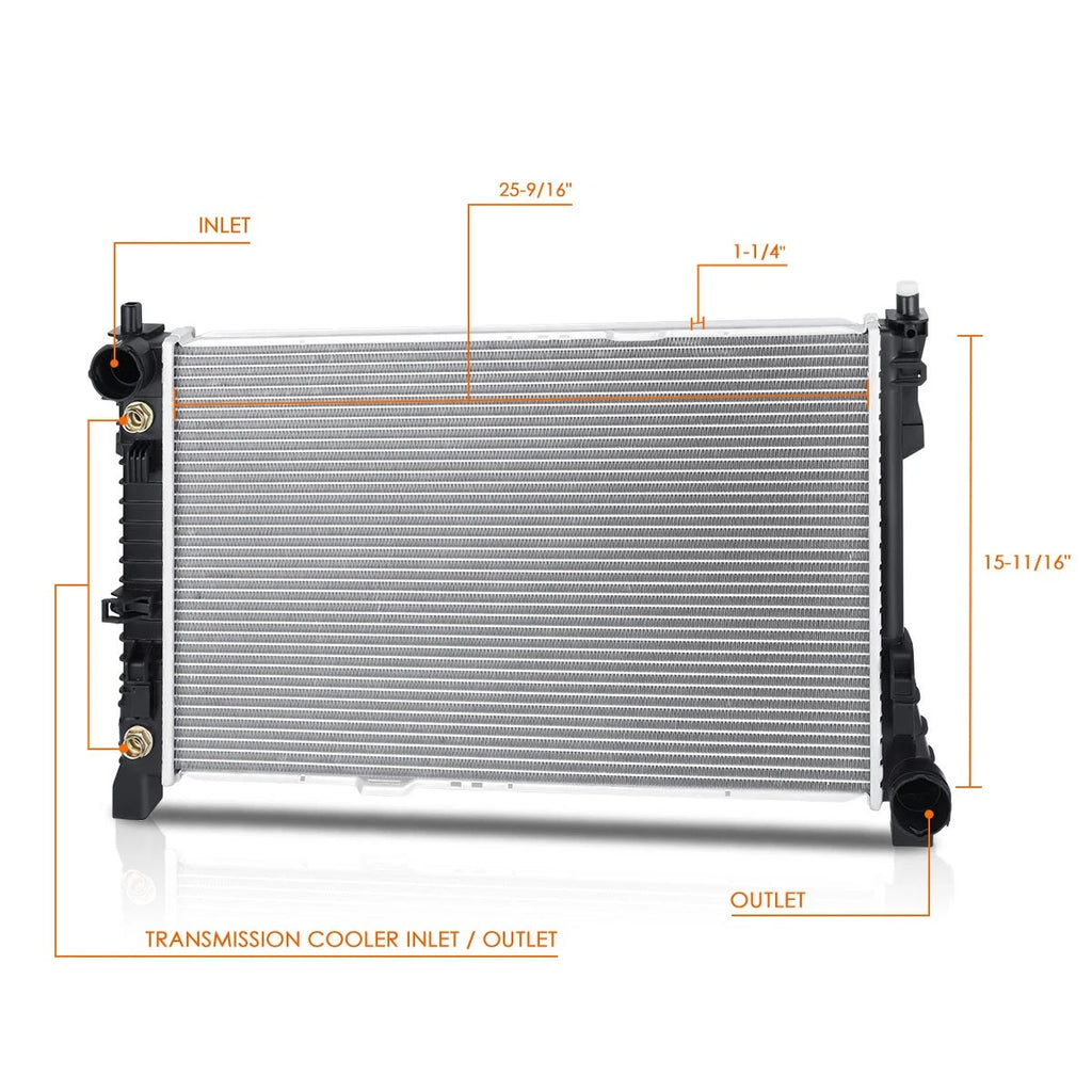 Aluminum Core Cooling Radiator DPI-13173 for Mercedes-Benz SLK350 SLK280 (2005–2007)