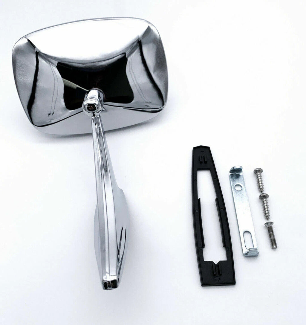 Outside Door Mirror Left with Ribbed Base for 1970–1972 Chevelle