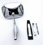 Outside Door Mirror Left with Ribbed Base for 1970–1972 Chevelle