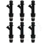 Set of 6 Black Fuel Injectors for Chevrolet Colorado (2004–2007)