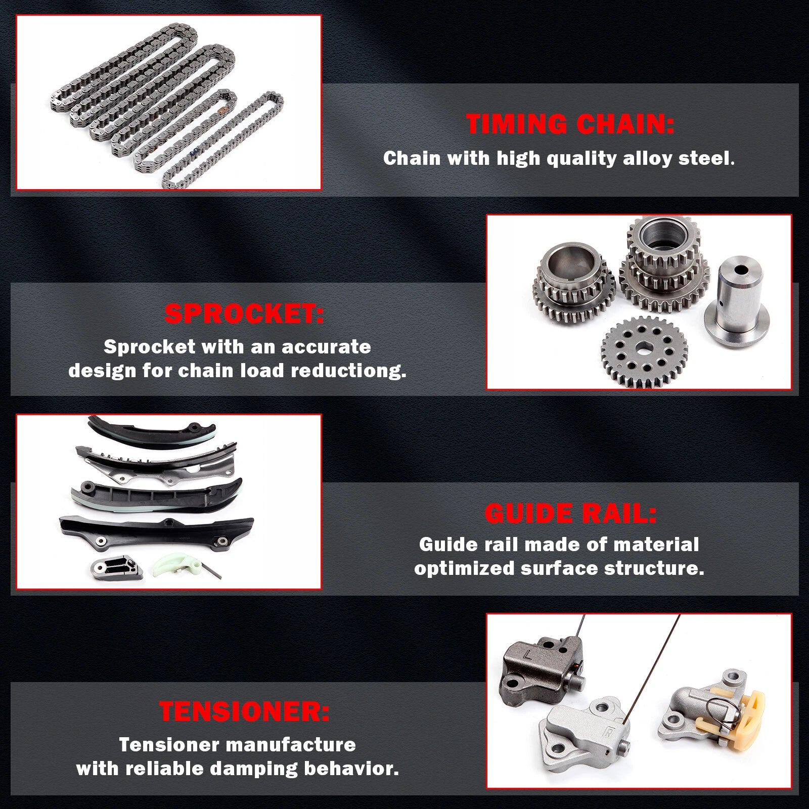 Timing Chain Kit for Chrysler 300, Grand Cherokee, Wrangler, Challenger (2011–2015)