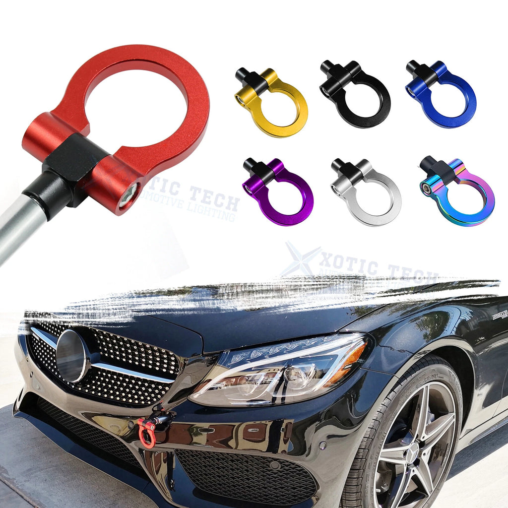 Racing Style Aluminum Tow Hook Kit for Mercedes-Benz C E CLA ML GLK GLA (2014–2016)