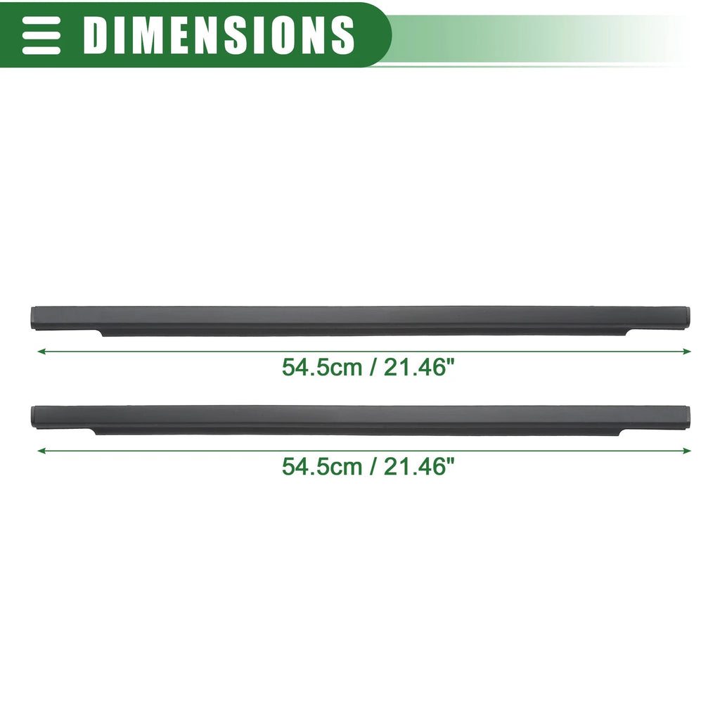 Pair Rear Door Window Belt Weatherstrip for Toyota FJ Cruiser (2007–2014)