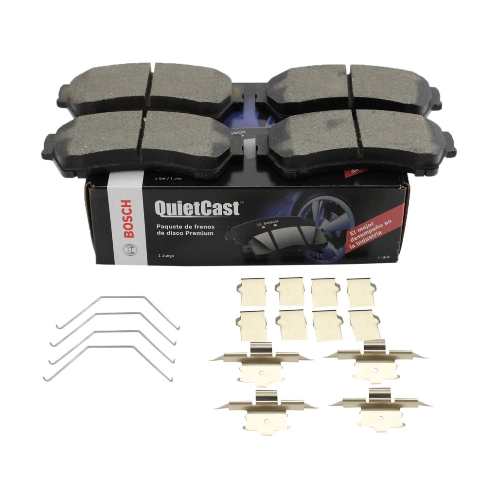 Set of 4 Bosch QuietCast Front Ceramic Brake Pads for Ford Fusion MKZ (2006–2012)
