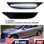 Set of 2 LED Front Bumper Side Marker Lights for Infiniti G35 Sedan (2003–2006)