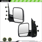 Pair Side View Manual Mirrors for Ford E150 E250 E350 E450 E550 (2002–2008)