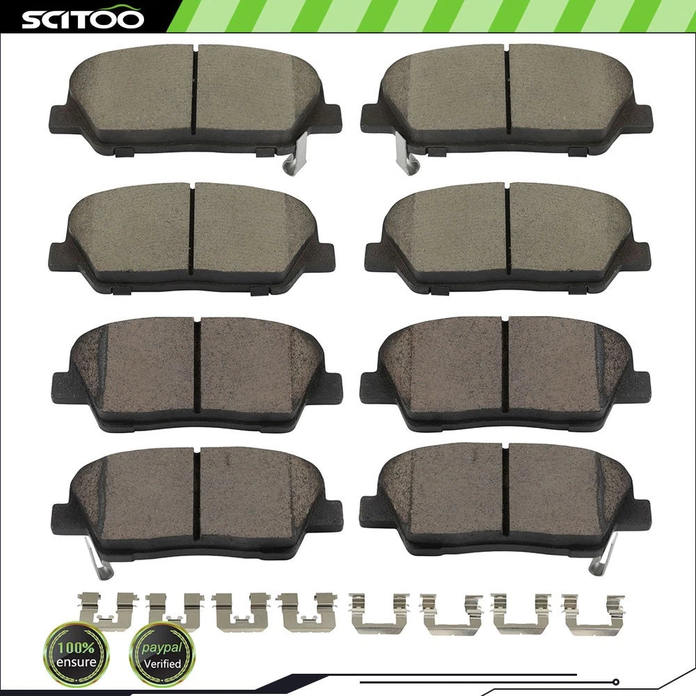 Set of 4 Ceramic Brake Pads for Hyundai Genesis Coupe (2010–2016)