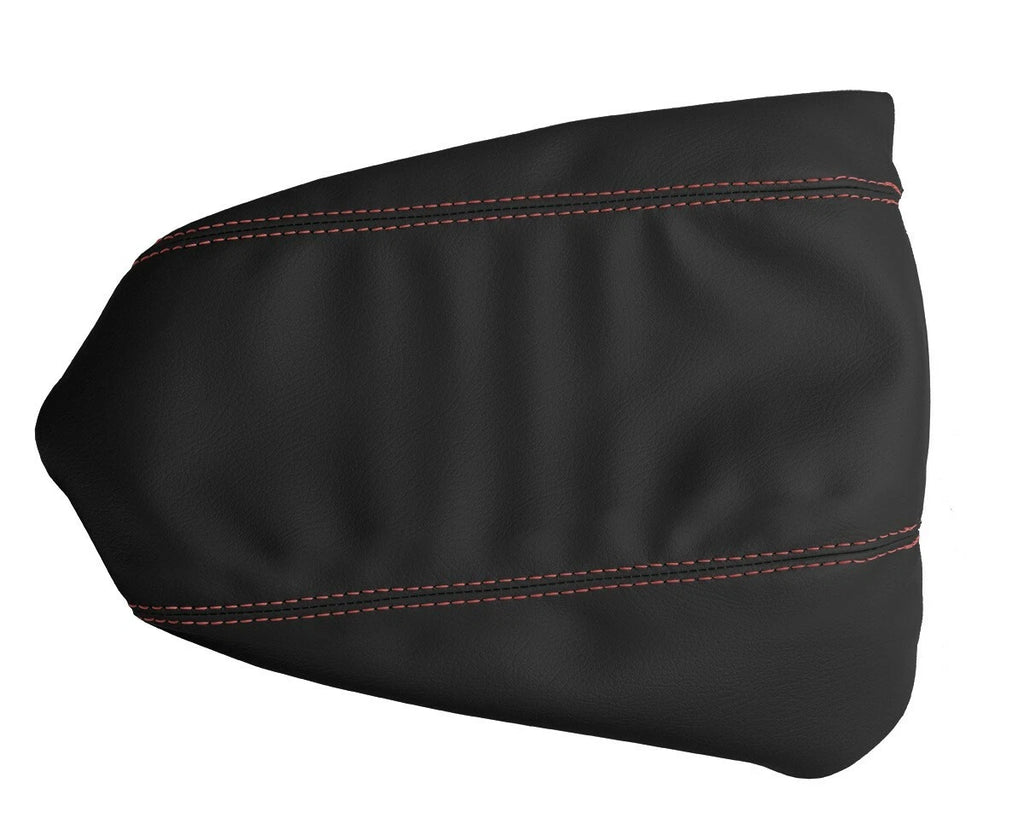Console Lid Armrest Cover for Toyota Tacoma (2016–2019) - Leather Red Stitch