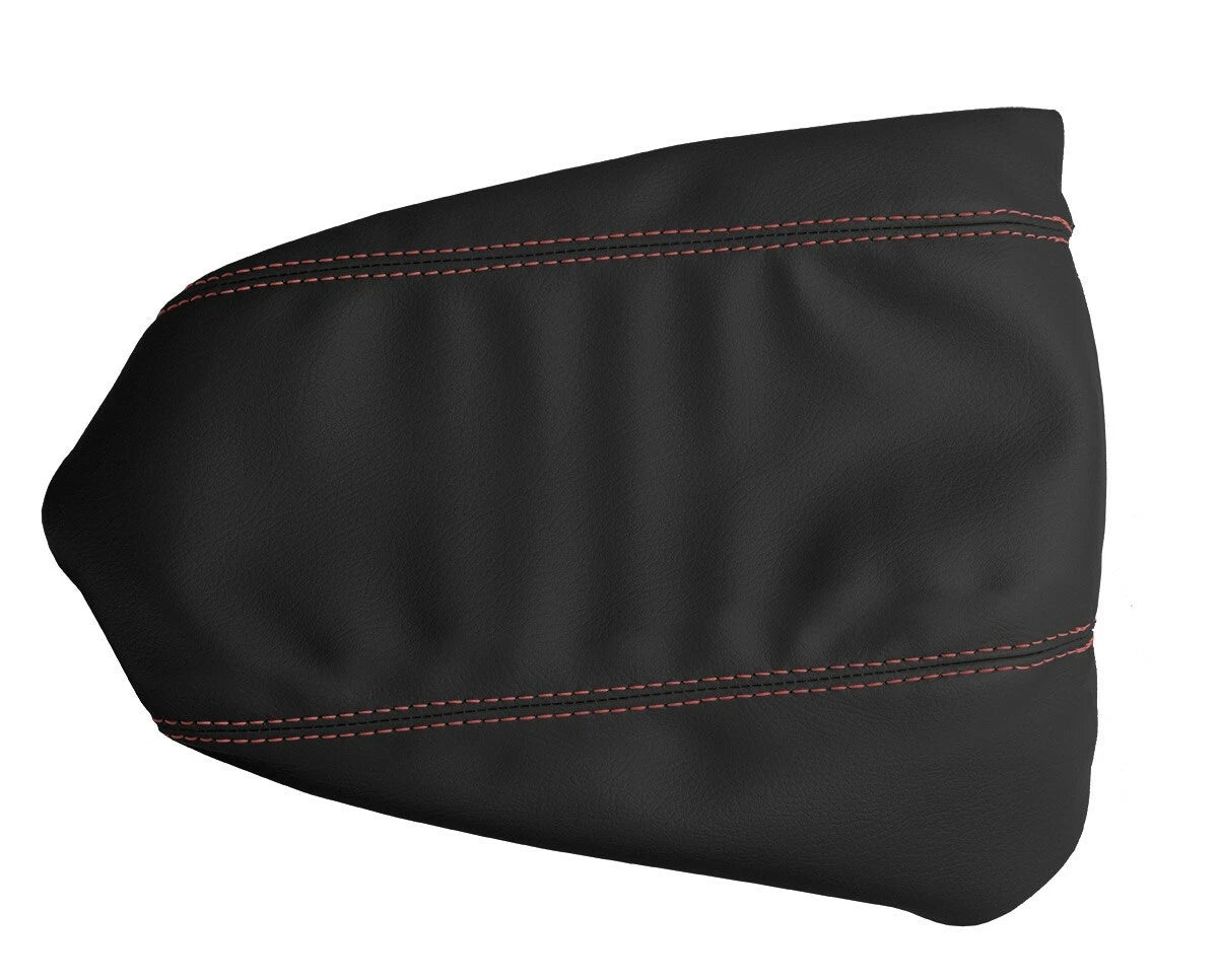 Console Lid Armrest Cover for Toyota Tacoma (2016–2019) - Leather Red Stitch