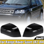 Gloss Black Side Mirror Cover Caps for Land Rover Range Rover Sport (2005–2023)