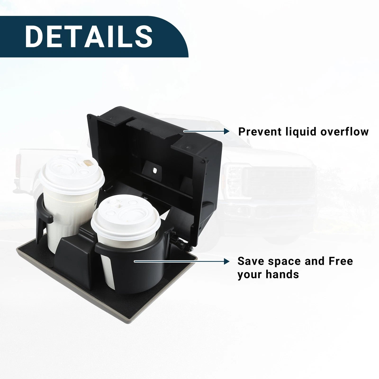 Cup Holder for Ford F-250 Super Duty (2008–2010) Panel Drink Holder Khaki
