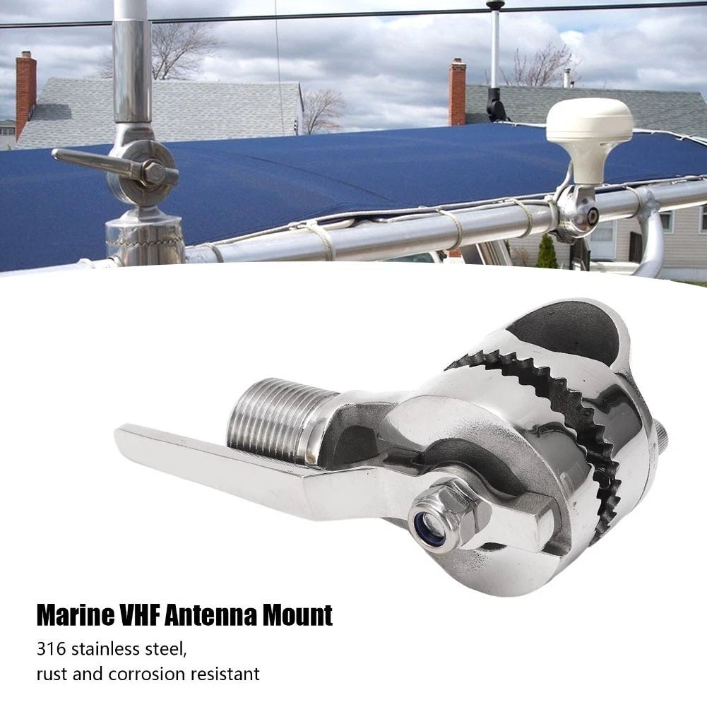 Ratchet Antenna Mount for Marine Use (Fits 0.78 to 1 Inch Rails)