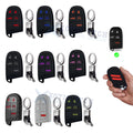 Silicone Remote Key Fob Shell Cover with Keychain for Jeep (2014–2017)