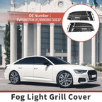 Pair Front Fog Light Grills for Audi A4 B9 S-Line (2017–2023) No.8W0807681F