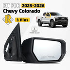 Right Side Mirror for Chevrolet Colorado (2023–2026) Power Adjust 3 Pins