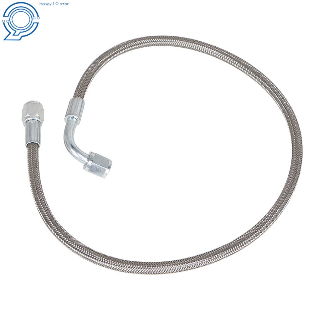 Set of 4 PTFE 90 Degree Hose Ends for Turbo Oil Feed Line