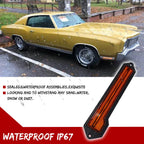 Amber Lens LED Front Side Marker Indicator Light for Chevrolet Monte Carlo (1970–1972)