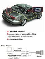 12V Rear View Backup Camera for Toyota Camry (2007-2012)