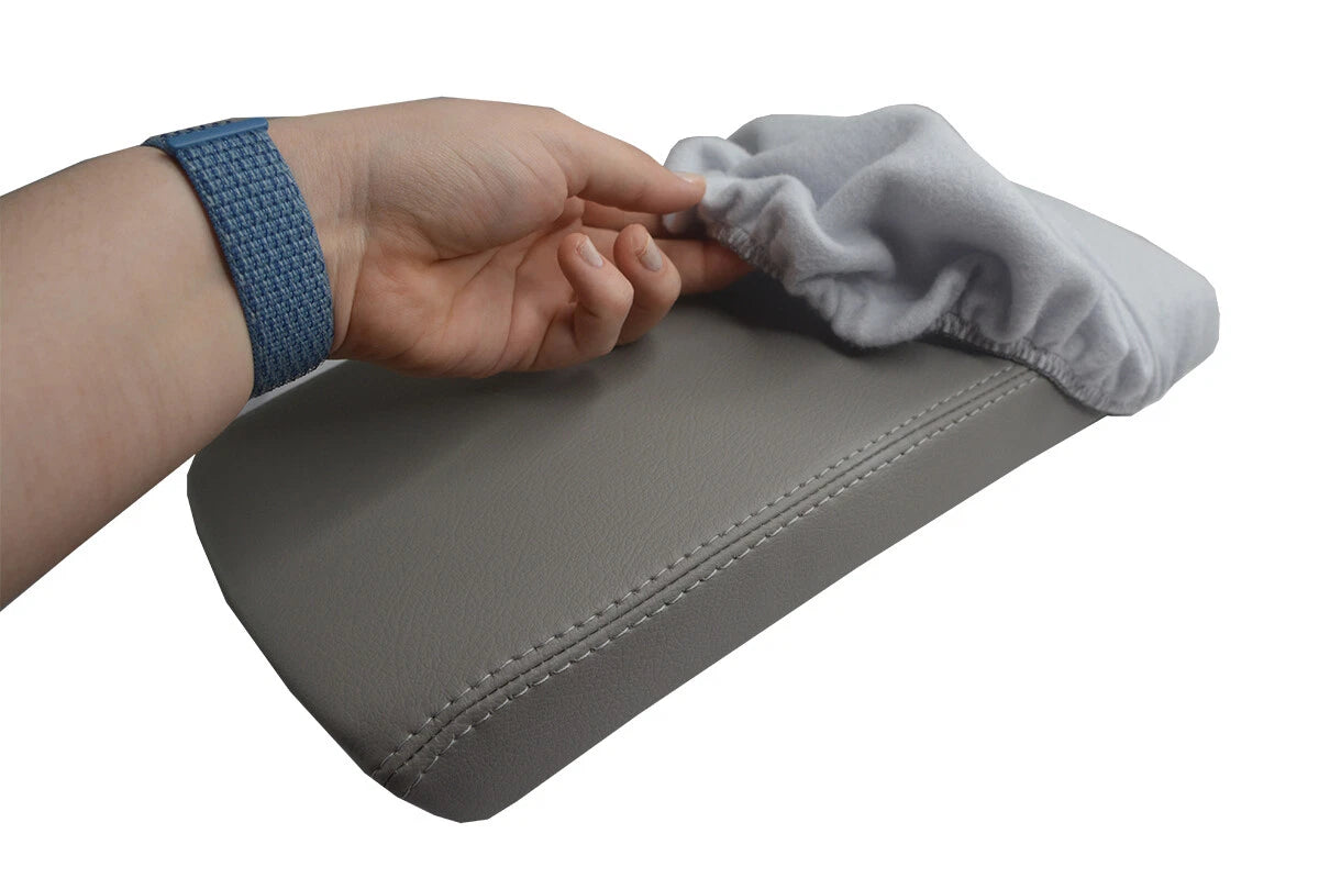 Fleece Console Lid Armrest Cover for Nissan Altima (2007–2012) Gray