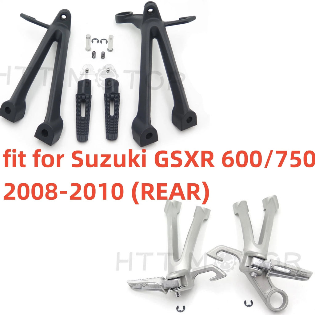 Rear Passenger Foot Pegs Bracket for Suzuki GSXR 600 750 (2008–2010)