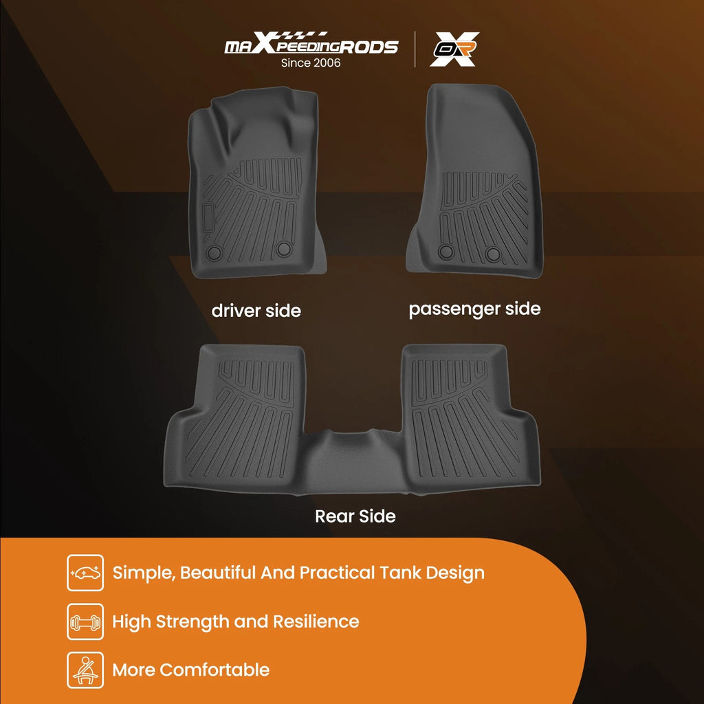 Set of 4 All-Weather TPE Carpet Floor Mats for Jeep Renegade (2015–2023)