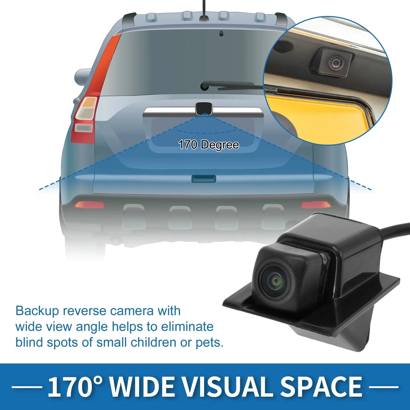 Rear View Backup Camera for Honda Pilot 3.5L (2016-2017)