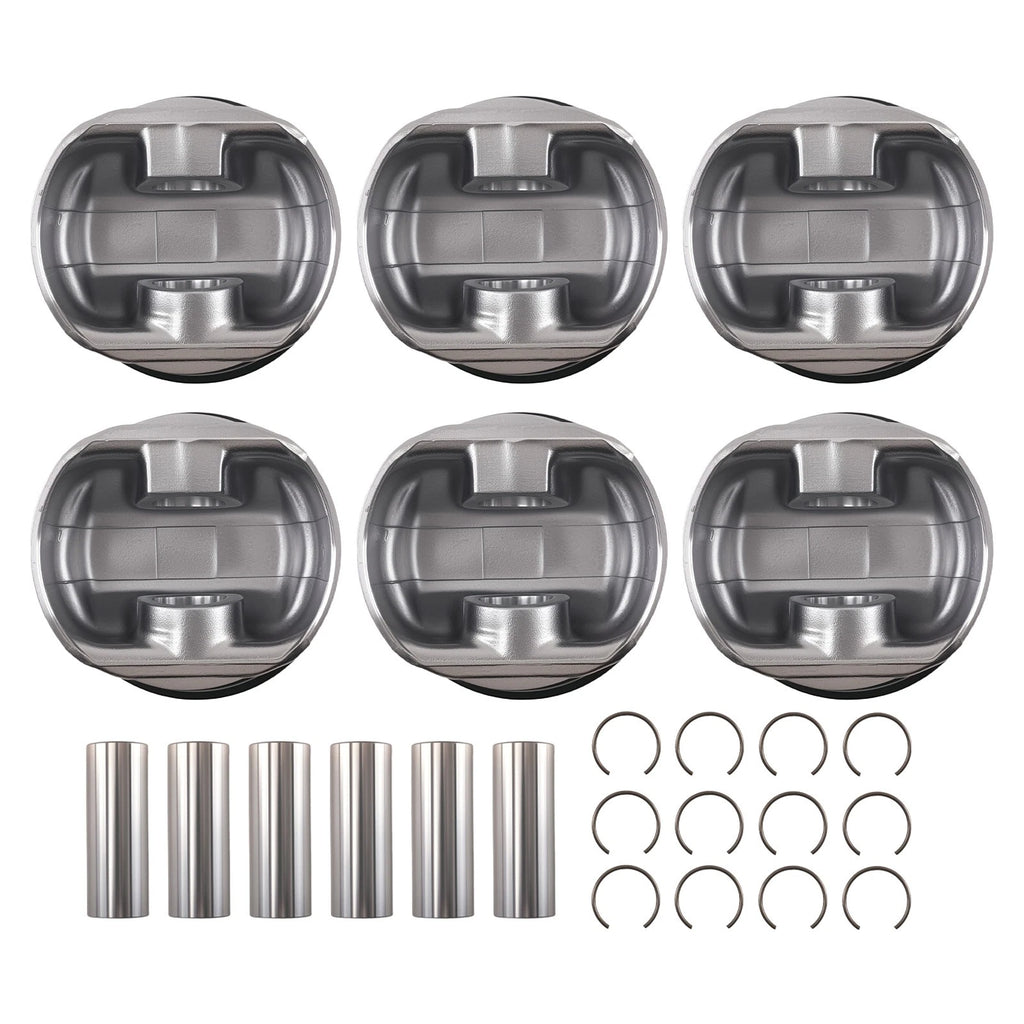 Engine Piston Set w/Rings for Chrysler Dodge 2.7L V6 (1998–2010) 5003427AA 86mm
