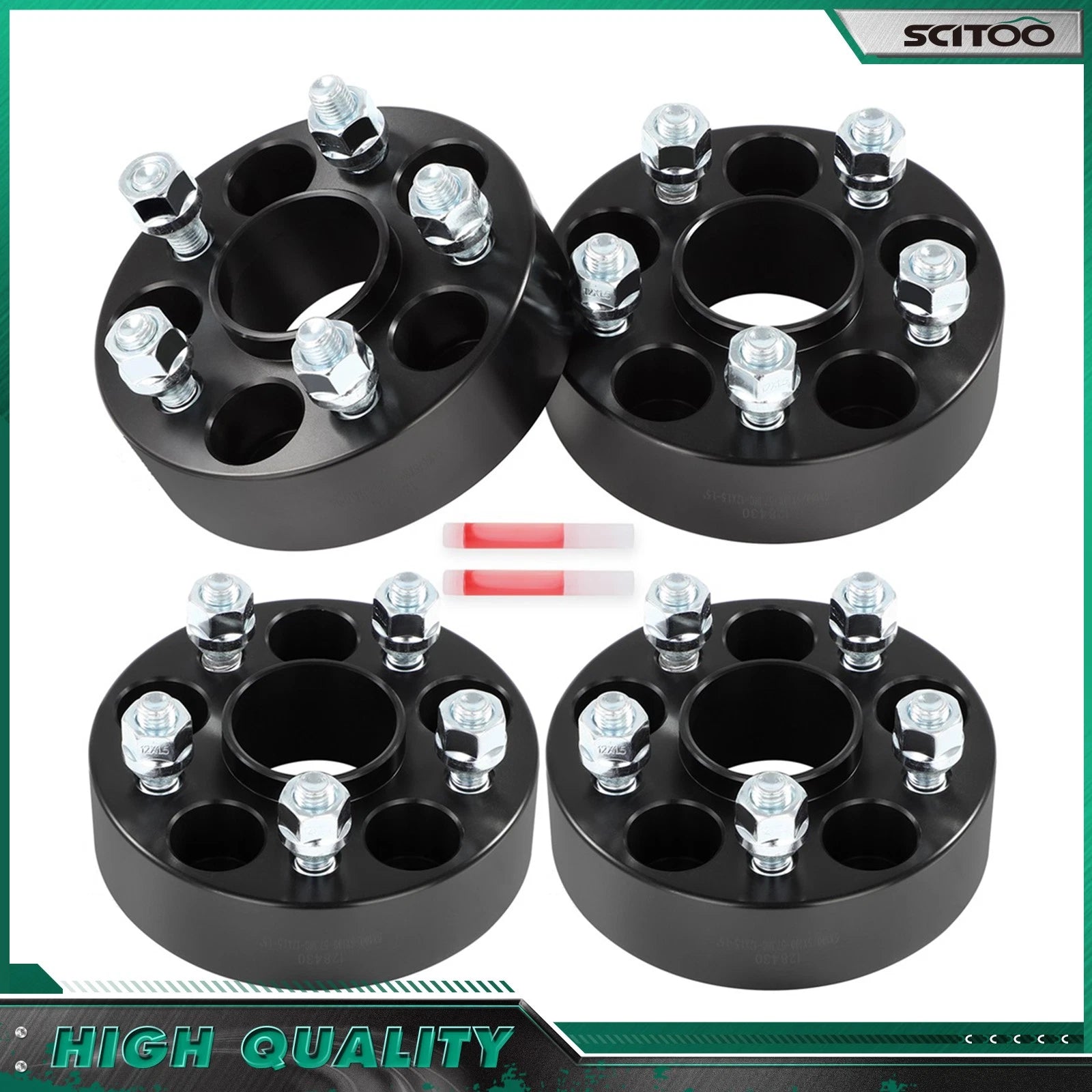 Set of 4 Wheel Spacers 1.5" 5x100 M12X1.5 for Chrysler PT Cruiser (2001–2010)