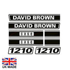 Decal Set for David Brown 1210 Tractors