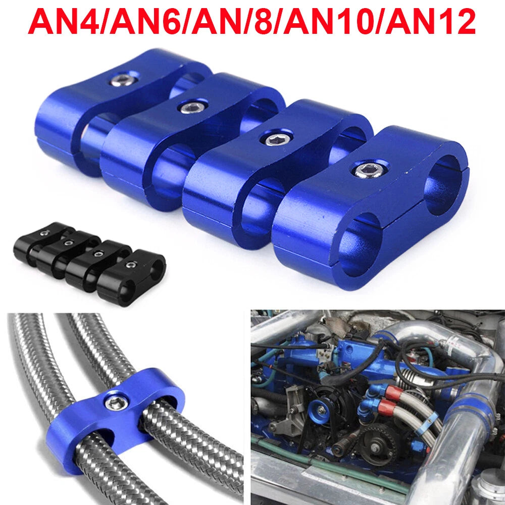 Hose Separator Clamp Fitting Connector 6AN 8AN 10AN 12AN for Universal