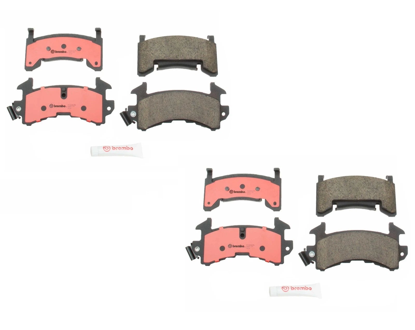 Set of 4 Brembo NAO Ceramic Brake Pads for Chevy Camaro (1985–1988)