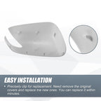 Left Side Mirror Cover Cap for Honda Fit (2009–2013) - White